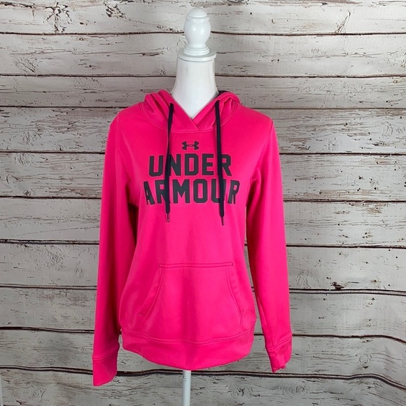 Under Armour Tops Hot Pink Under Armour Pullover Medium Poshmark